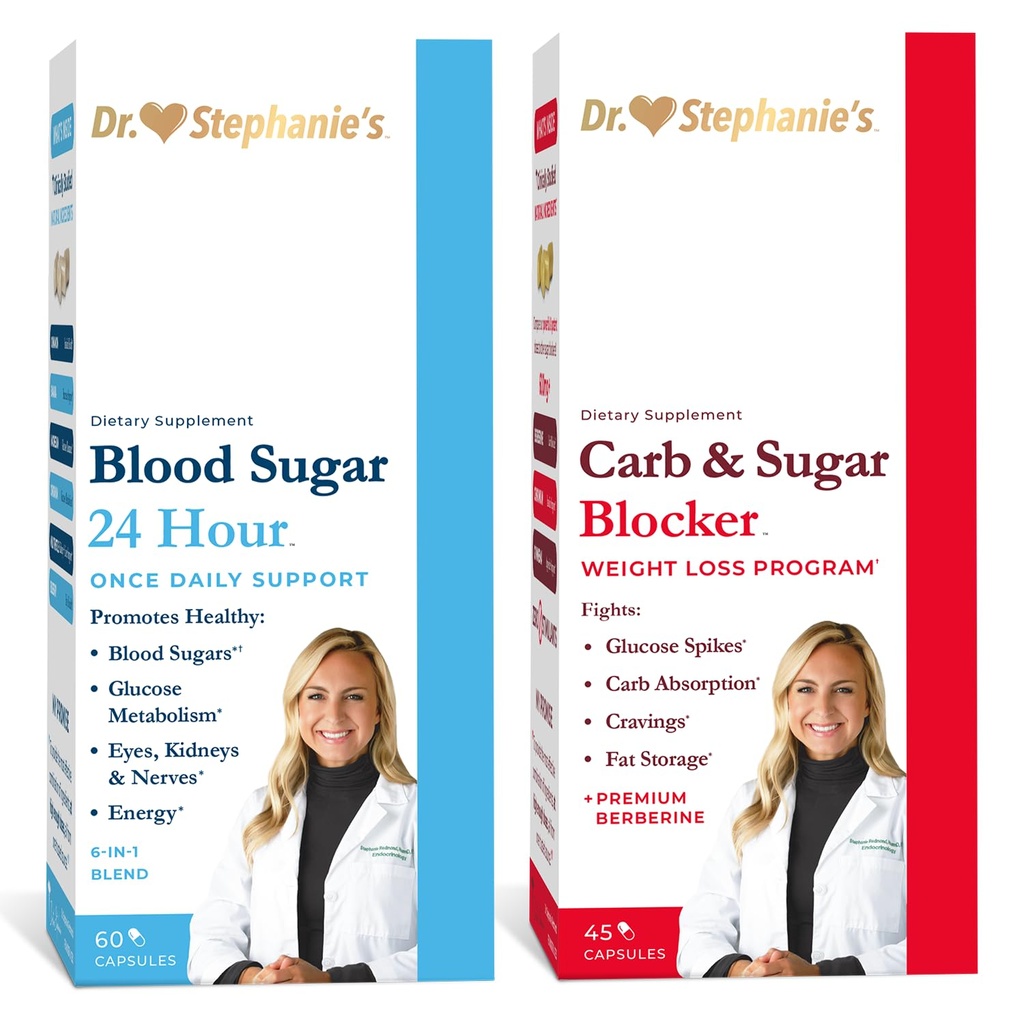 Paket Dr. Stephanie - 24-urna podpora + Carb & Sugar Blocker - Dnevni dodatek
