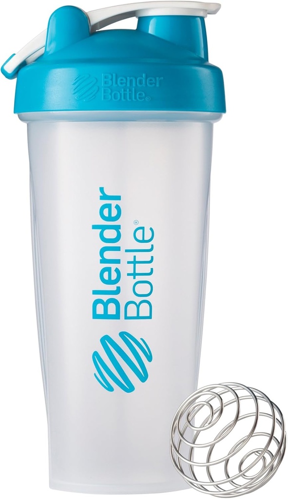 BlenderBottle Classic Loop Top Shaker steklenica, 28-ounce, čisto / Aqua