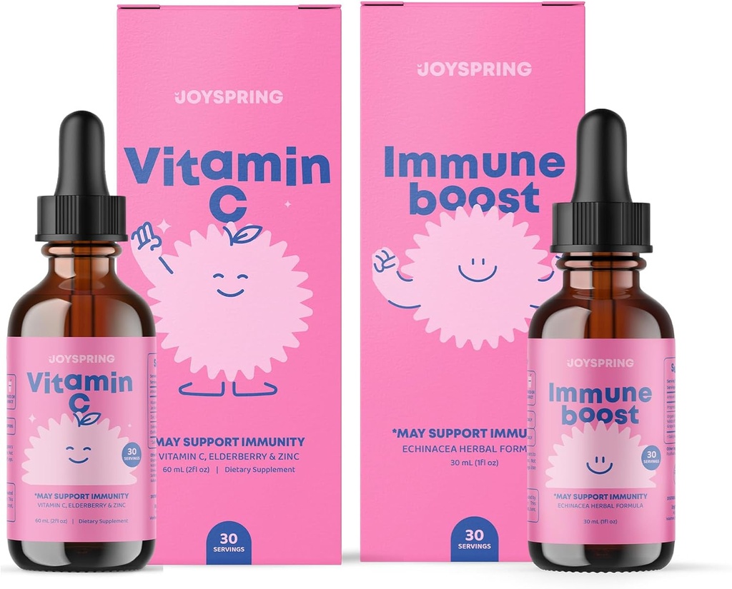 JoySpring Imunske in vitamin C kapljice za otroke