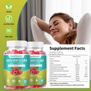 1 Pack Magnezij Glycinate Gummies za odrasle in otroke, Najboljši Magnezijev dodatek Gummy za spanje, Stres & mišice Relief in živec zdravje, 60 Counts Calm Gummies