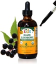 Herb Pharm Kids Certified-Organic Alkohol-free Black Elderberry Tekoči ekstrakt, 4 Ounce