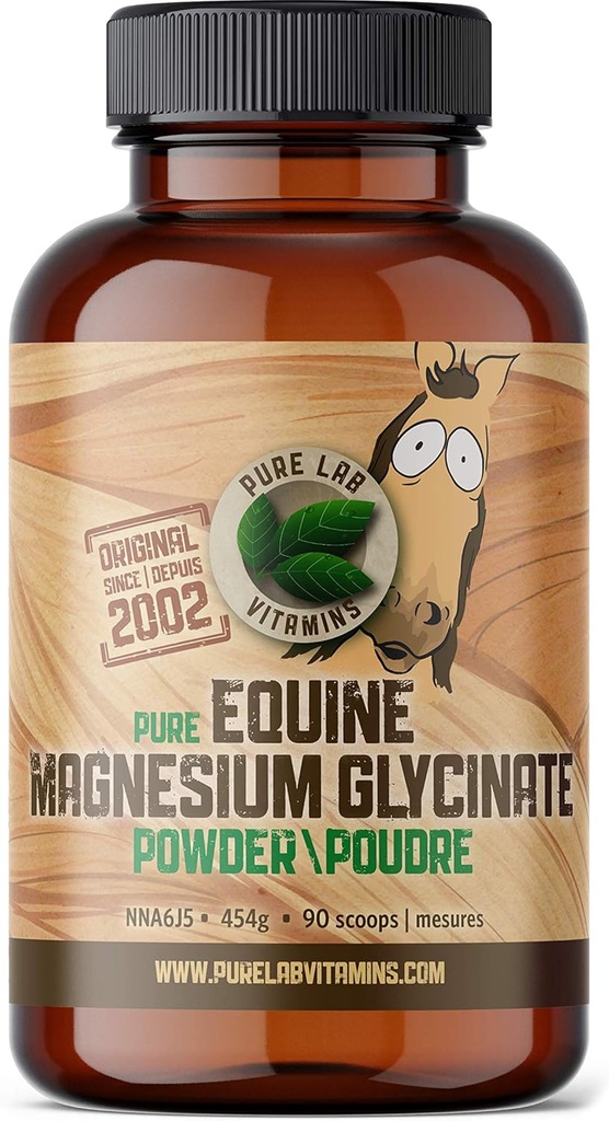 Čisti Lab Vitamini Equine Magnezij Glicinat Prašek - 454 g Made in Canada