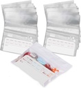 Deke Home - 250 Pack Clear Reseable Pills (4x2.75 in), Travel Medicine vrečke z napisom na etiketi, BPA-free tablete Organizator za zdravila, vitamini in dodatki