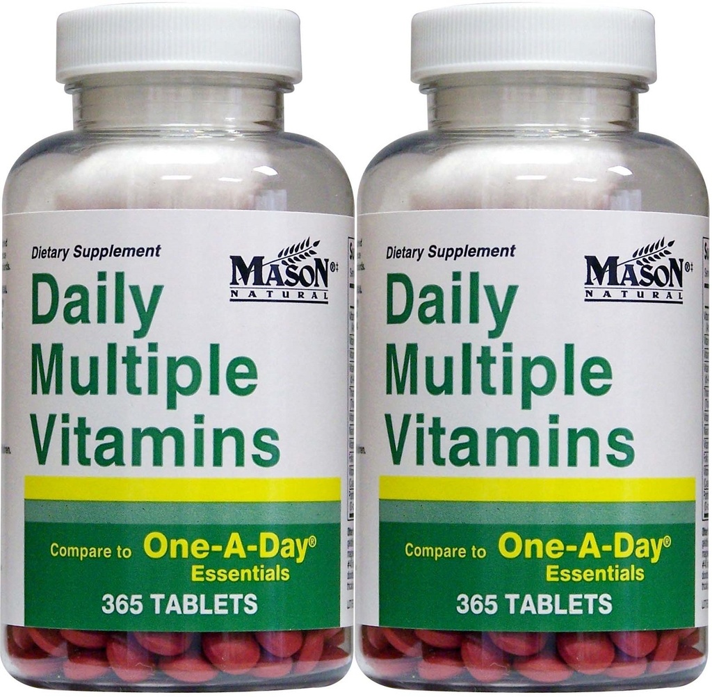 Dnevno več vitaminov v primerjavi z enim dnevom esencials multivitaminski dodatek 365 tablet na stekleničko po 2 skupaj 730 tablet