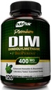 NutriFlair DIM Supplement 400mg z Bioperinom, 120 Kapsule - Diindolylmetan - Estrogen Presnova Podpora & Hormonsko ravnovesje, Menopaza, PCOS, Akne in nego kože za moške in ženske - Primerjaj s 300mg