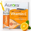 Aurora Nutrascience Micro Pack Liposomal Vitamin C, Imunska podpora, 1000 mg na serviranje, brez glutena, ne-GMO, 30 posameznih serverjev, 21, 7 oz