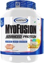 Gaspari Nutrition Myofusion Advanced Protein, Beljakovinska mešanica z Whey Protein, Kazein Protein in izolat Protein, brez maščob in glutena (Torta za rojstni dan, 4 funt)
