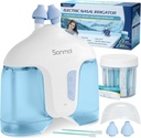 Sonmol električni sistem namakanja nosa (Nasal namakanje, modra), Čiščenje nosa za Sinus odraslih, samočiščenje Nazal čiščenje s 50 Packets Saline