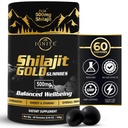 Čista himalajska shilajit Gumies – 75%+ Fulvic Acid, Visoka moč zlata stopnja – Mešanica za energijo, Vitalnost in Imunska podpora, Potovanja - Prijazno, Tamarind Flavor – 60 Gumies