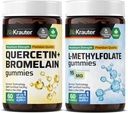 BIO KRAUTER Quercetin z bromelainom 60 Gumijev in L-metilfolata 60 Gumijev