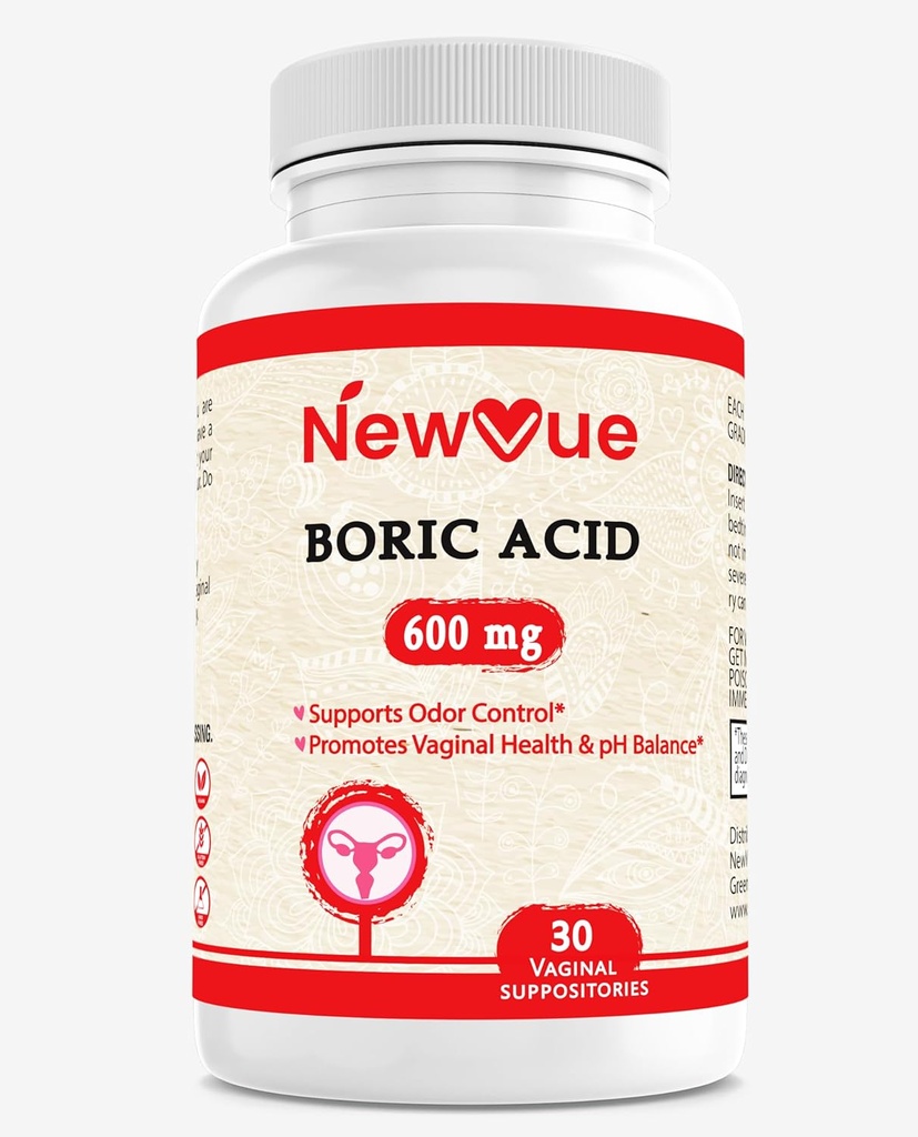 Borove kisline Vaginalne svečke - 100% Pure Made in USA - Intimna zdravstvena podpora (30 Count)