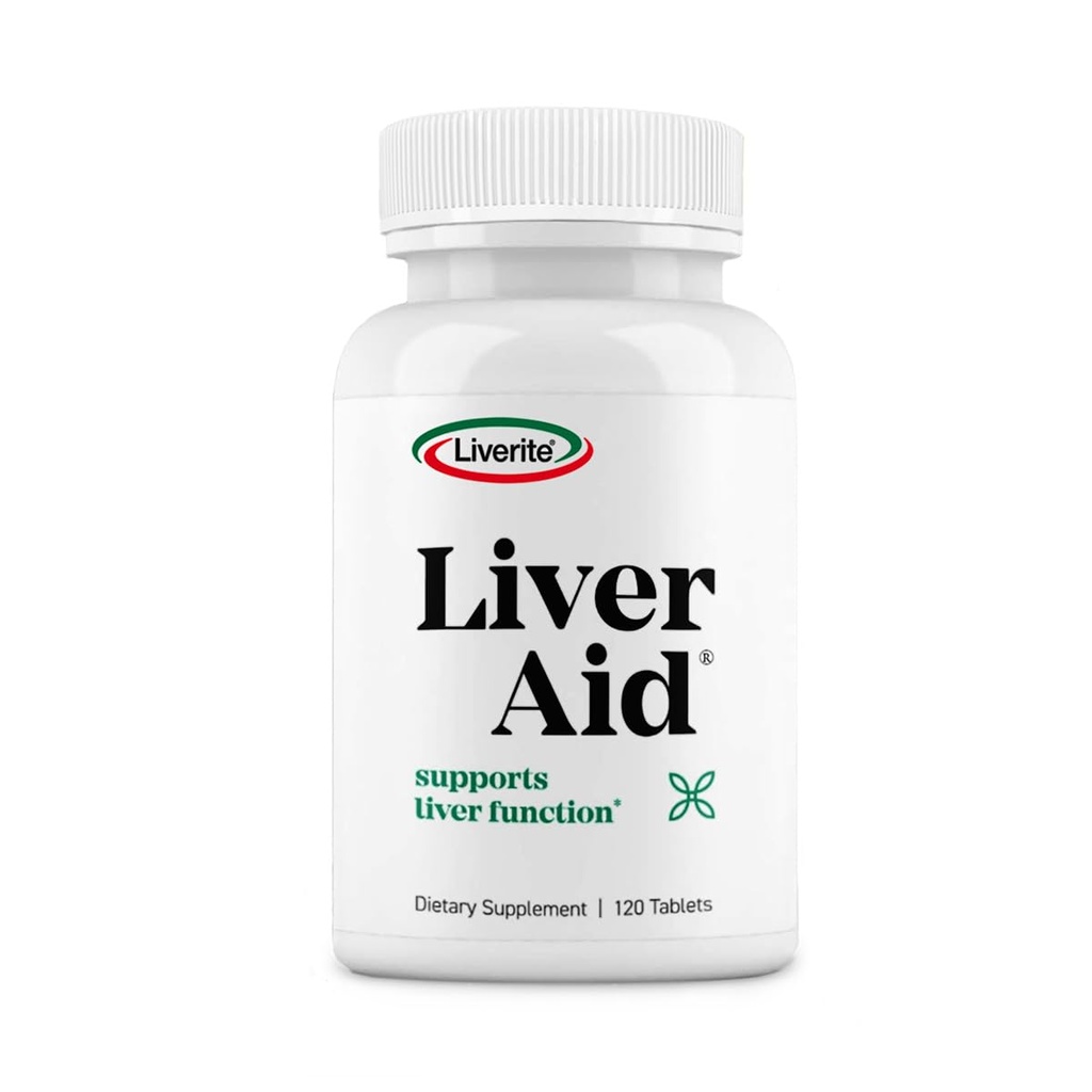 Liverite Aid Jetra 120 Tablete, Podpira zdrave funkcije jeter, Jetrna pomoč in oskrba, Pomaga ohraniti raven energije.