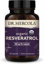 Dr. Mercola Organic Resveratrol - 100 mg celično-kardiovaskularna podpora - 99,9 Odstotek trans-resveratrol - iz japonskih Knotweed - 30 kapsul (30 servivov)