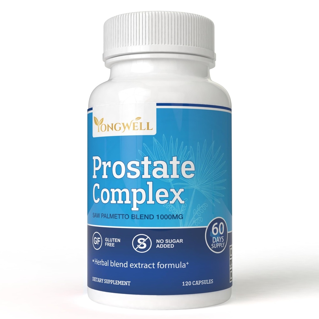 Kompleks prostate, mešanica žage Palmetto 1000 mg (120 kapsul)
