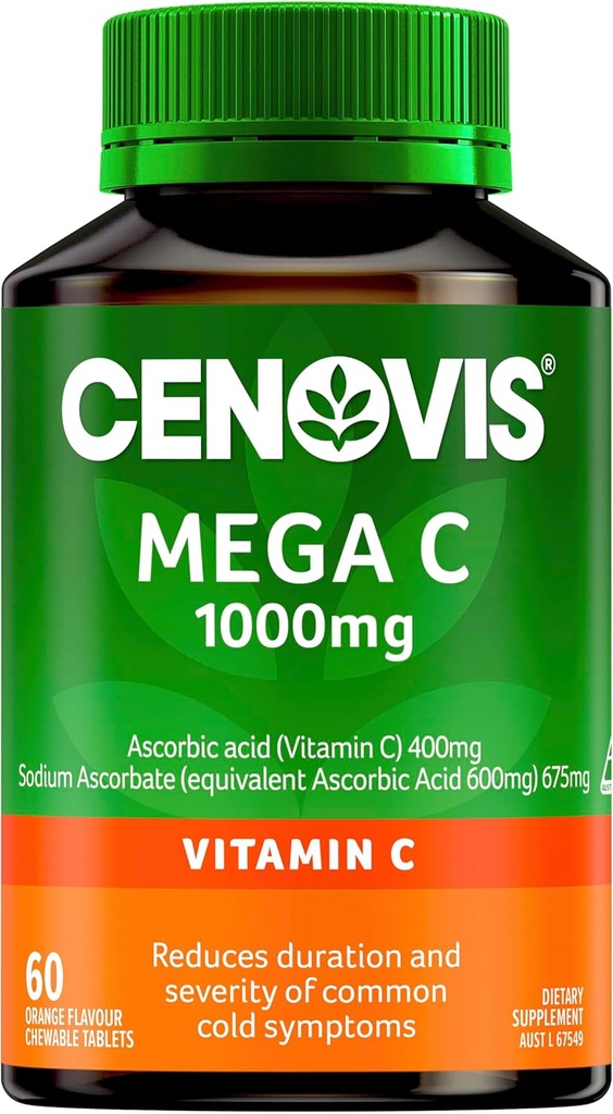 Cenovis 1000mg tablete pomarančnih arom