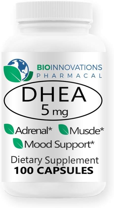 Mikronizirana DHEA 5mg - Podpira uravnotežene hormonske ravni za imuniteto, možgane, kosti, Presnova, Lean Body Mass, spodbuja zdravo staranje