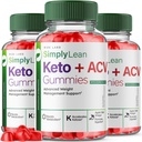Rize laboratoriji (Pack 3 Preprosto Lean Keto + ACV Gummies za napredno hujšanje, prehranska dopolnila, Največja moč Gomitas, Napredni pregled Formule (180 Gummies)