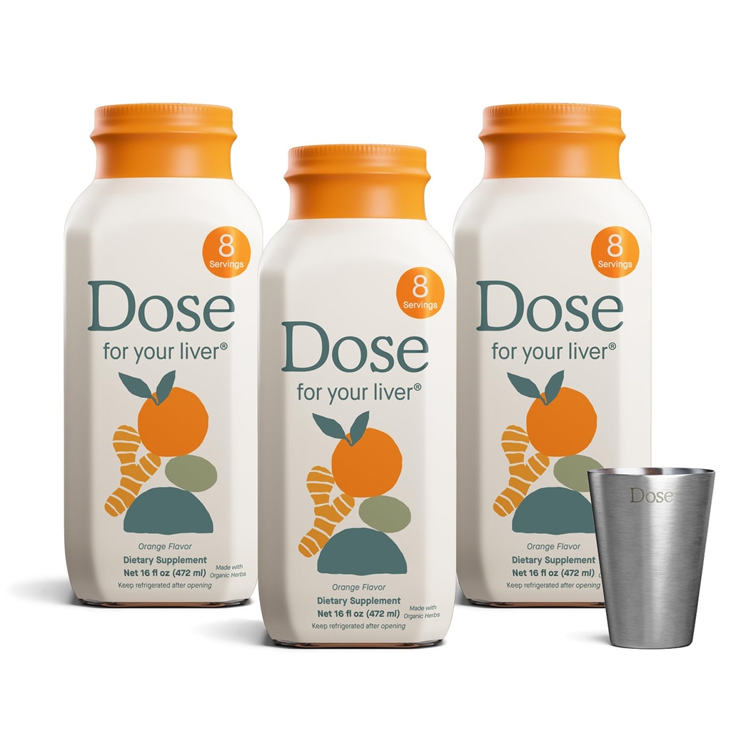 ODE za vaša jetra čiščenje Detox & Popravila, izdelan z organsko mleko Thistle dodatek z kurjavo, Dandelion, Ginger, in Orange, Podpira zdravo delovanje jeter,16oz steklenica, 3 pakiranje (3 teden dobave)