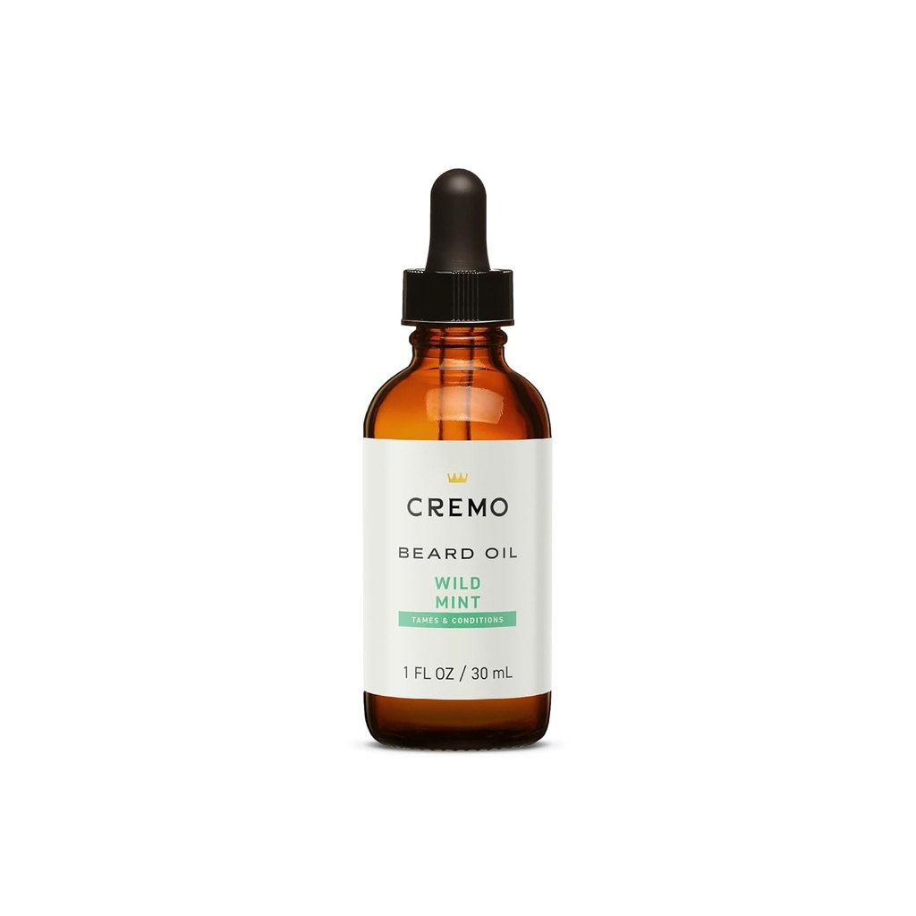 Cremo Beard Oil, Revitalizing Wild Mint, 1 fl oz - Obnovi naravno vlažnost in omehčaj brado, da se olajša srbečica