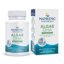 Nordic Naturals Algae DHA - 60 Soft Gels - 500 mg Omega-3 DHA - Certified Vegan Algae Oil - Nasadna DHA - Podpora za možgane, oči in živčevje - Non-GMO - 30 Servings