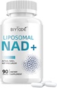 NAD dodatek z liposomsko Resveratrol – 900mg NAD obnovitveni s Quercetin Phytosome za energijo, fokus in zdravo staranje – celična podpora za odrasle 30+ – 80 Kapsule, 40-dnevna oskrba