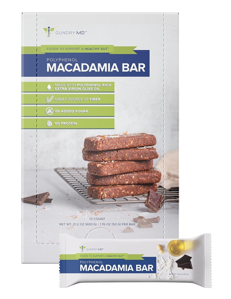 Modrčki MD polifenol Rich Macadamia Nut Bars, 12 pakiranje