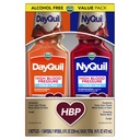 Vicks DayQuil & NyQuil visok krvni tlak hladno in Relief tekočine Medicine Co-Pack, močan večsimptom dan in nočno olajšanje za prehlad, kašelj in gripo, sladkor in alkohol brez, 2x8oz