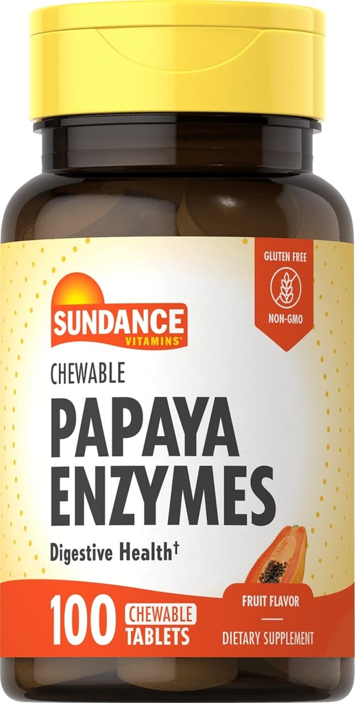 Sundance žvečljiva papaja Enzyme - 100 tablet
