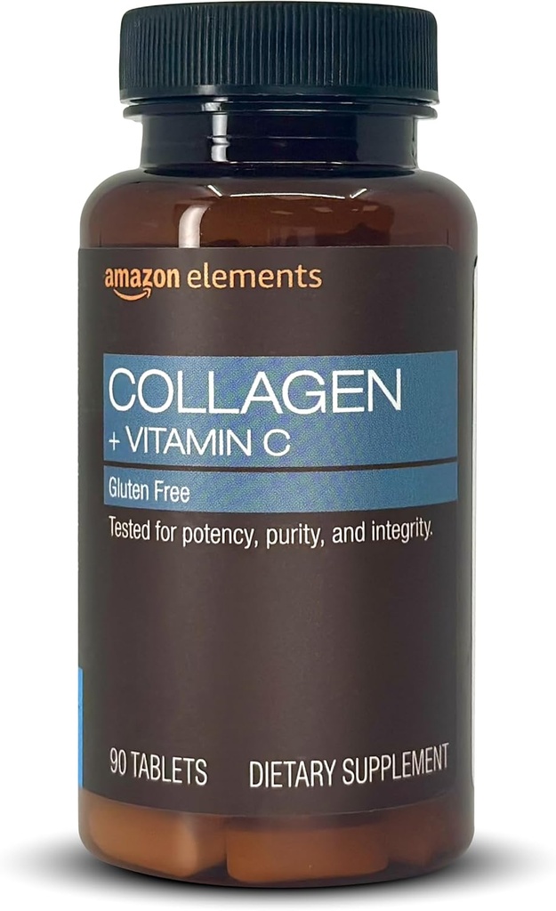 Elementi Kolagen peptidi + vitamin C, 2500 mg Kolagen peptidi na obrok, 90 tablet, 1 mesec dobave
