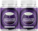 Aktivirane tablete Charcoal Detox & Cleanse - očiščevalne kapsule kokosa s 1200 mg na odmerek za blaženje napihnjenosti - Active Detoxification Supplement for Body & Gut Health - 90 Count - 2 paket
