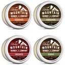Brada Balm Variety Pack - 4 naravni vzorci (1 oz vsak) z arganovo olje, karitejevo maslo, kokosovo olje in jojoba olje - bogata z vitamini in minerali