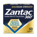 Zantac 360 Največja jakost tablete, 50 število, preprečevanje in lajšanje zgage, 20 mg tablete