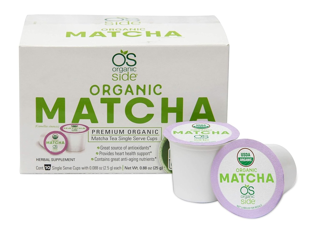 Greenside Detox Zeliščni čaj eno servo pokali Matcha - vsebuje anti-aging hranila in antioksidanti - Zeliščni telo dodatki - Skupaj 20 pokali (3-gram Serving/cup)