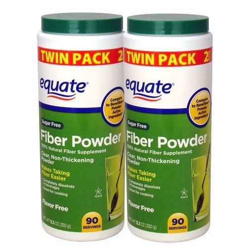 Equate Sugar-free Fiber Prašek - 90 Serving, 12.3 oz (2 pakiranji)