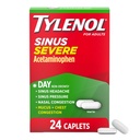 Tilenol Sinus Huda dnevna medicina Cold & Relief Caplets, Ne- Motna bolečina Reliever, Reliever za zmanjšanje telesne temperature napovedovalec in dekongestiv, acetataminofen, Guaifensin & Phenilephrin HCl, 24 ā
