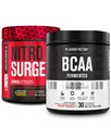 Jacked Factory Nitrosurge Shred Termogenic Pred-World in Blueberry Lemonade & BCAA v sadni punch za repozicijo telesa, izgradnjo mišic in okrevanje