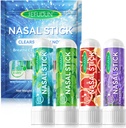 4PCS Nazal Stick,Nasal Inhaler Stick, Inhaler Nazal Stick za Sinus Relief&Vertigo Relief,Aromaterapija Inhaler Izdelano z eteričnim oljem+Menthol (Mint,Wintermint,tropsko,Lavender)