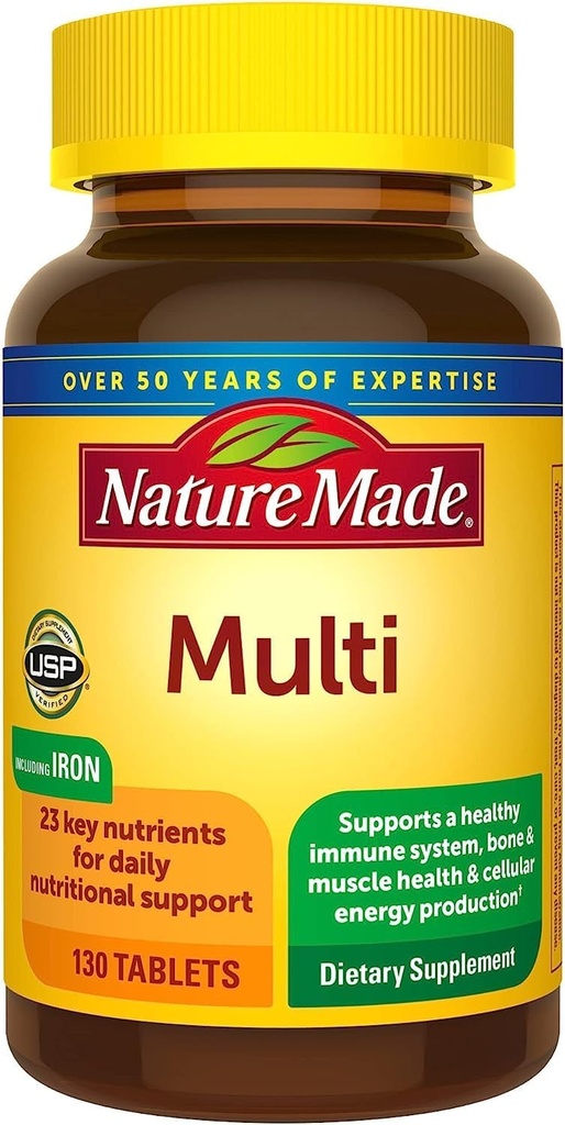 Nature Made Multi Complete Tablets - 130 ct, pakiranje po 2