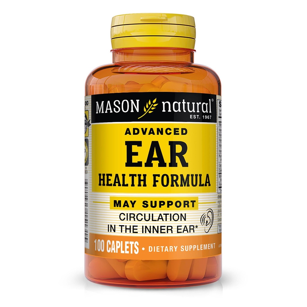 MASON NARAVNO Napredno zdravje ušesa, 33 dan dobave, podpira normalno kroženje v notranjem ušesu in zvonjenje, 100 Kapleti