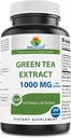 Brieofood Green Tea Extract 1000 mg na serviranje (min 50% polifenolov) - 250 kapsul - 3. party Lab preizkušen za čistoto in kakovost