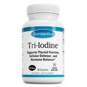 EuroMedica Tri-Iodine - Podpora za zdravje ščitnice - Aids Hormone Balance z molekularnim jodom iz Kelpa - Lastnosti Kalijev jodid in natrijev jodid - Podpora za možgane in energijo - 12, 5mg, 90 kapsul