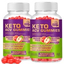 Keto ACV Gumies Gluten & Sugar-free Apple Cider kisarjev Gumies za napredno hujšanje - hitro maščobe gorilnik prehranski dodatek za ženske - 60 Gumies (1000MG) (2-Pack)