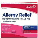 Leader Antihistaminiki Alergija Relief Difenhidramin HCl, 25 mg Mini tablete, 24 število