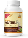 NANOWELL Hovenia-RX Milk Thistle - Jetrna podpora dodatek z 80% Silymarin Milk Thistle Seme Extract - 120 tablet, 30 dan dobave