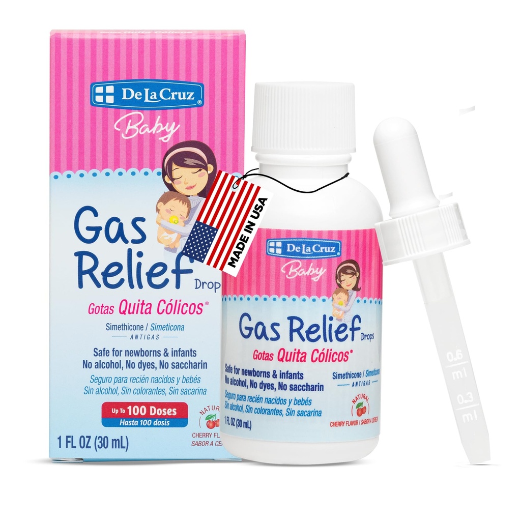 Plinske kapljice za dojenčke - Quita Cólicos Infant Gas Relief kapljice s Simeticone - varne količne kapljice za novorojenčke 1 FL. OZ. (30 ml)