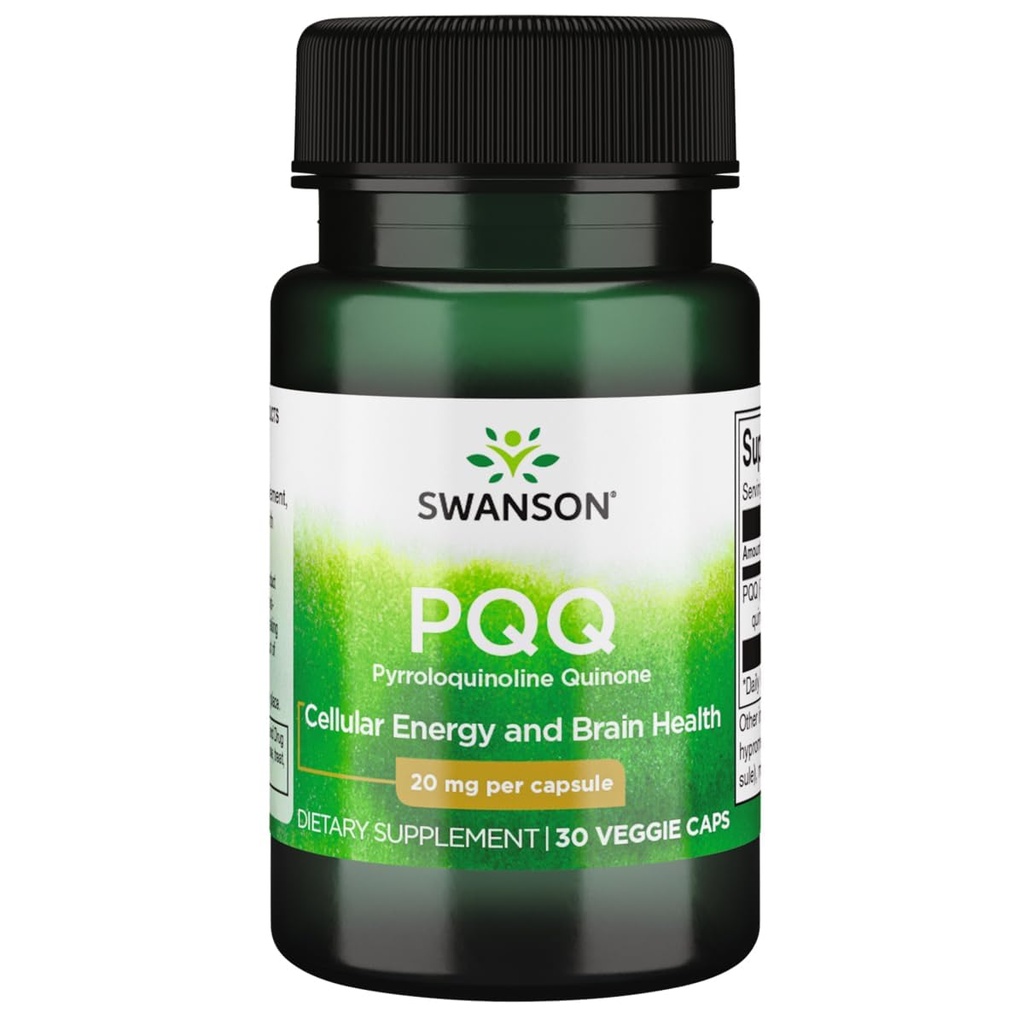 Swanson Pqq pirolokinolin kinon 20 Milligrams 30 Veg kapsule
