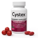 Cystex Cranberry Urial Health Supplement - 3-v-1 UTI Zaščita s probiotiki, Prebiotiki, & Vitamin C - Podpira Vaginalni pH, Yast Balance, & Urinary Health - Fast-Acting - Sugar-free - 75-Count