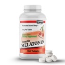 LANDAU žvečljiv melatonin za otroke - 1mg majhen odmerek melatonin pomoč za spanje za otroke - Kosher & Made in the USA - Easy-to- Take Natural Cherry Flavor Melatonin Pomoč za spanje za malčke, otroke in odrasle (100)