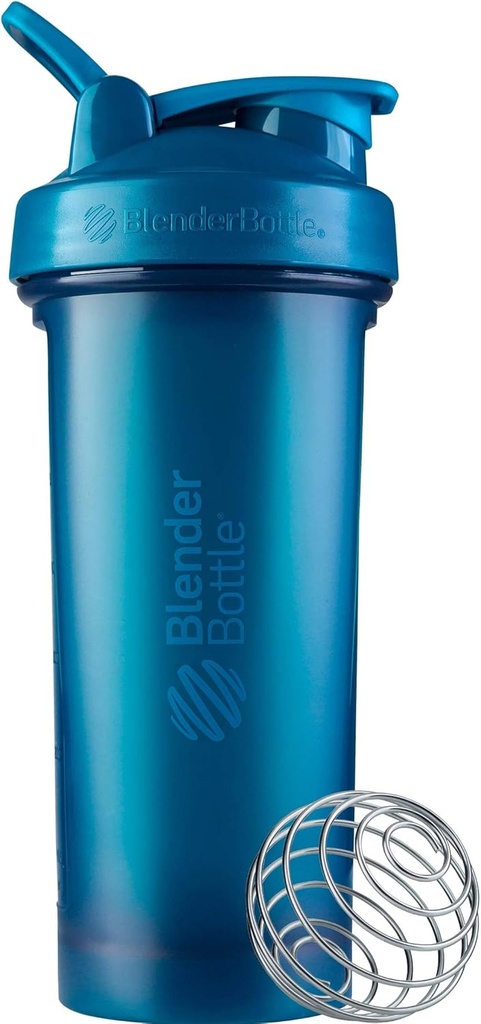 BlenderBottle Classic V2 Shaker steklenica kot nalašč za beljakovinske Shake in Pred vadbo, 28-Ounce, Ocean Blue
