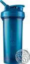 BlenderBottle Classic V2 Shaker steklenica kot nalašč za beljakovinske Shake in Pred vadbo, 28-Ounce, Ocean Blue